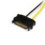 Imagen de PAQ. C/2 - STARTECH - CABLE ADAPTADOR 15CM DE PODER SATA A CONECTOR 6 PINES CORRIENT.