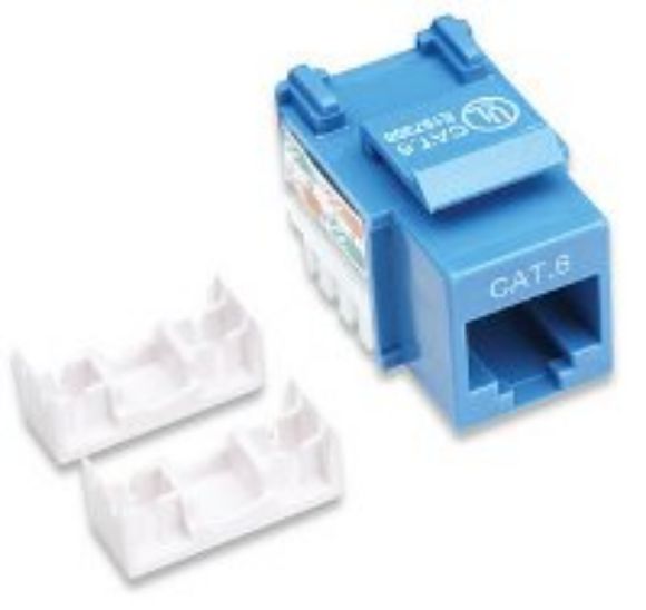 Imagen de PAQ. C/5 - INTELLINET - JACK CAT 6  DE IMPACTO (KEYSTONE) ROJO                                