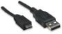 Imagen de PAQ. C/5 - MANHATTAN - CABLE USB V2.0 A-MICRO B 1.8M NEG BB                                  