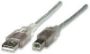 Imagen de PAQ. C/3 - MANHATTAN - CABLE USB V2.0 A-B  5.0M, PLATA                                       