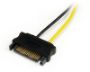 Imagen de PAQ. C/2 - STARTECH - CABLE ADAPTADOR 15CM DE PODER SATA A CONECTOR 6 PINES CORRIENT.