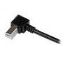 Imagen de PAQ. C/2 - STARTECH - CABLE USB 1M IMPRESORA USB A USB B ACODADO ANGULO DERECHO .