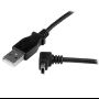 Imagen de PAQ. C/3 - STARTECH - CABLE 1M MINI USB B A USB A ACODADO HACIA ARRIBA ADAPTADOR .