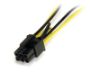 Imagen de PAQ. C/2 - STARTECH - CABLE ADAPTADOR 15CM DE PODER SATA A CONECTOR 6 PINES CORRIENT.