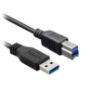 Imagen de PAQ. C/2 - DTC - B-ROBOTIX - CABLE USB V3.0 A-B 1.8 MTS. NEGRO