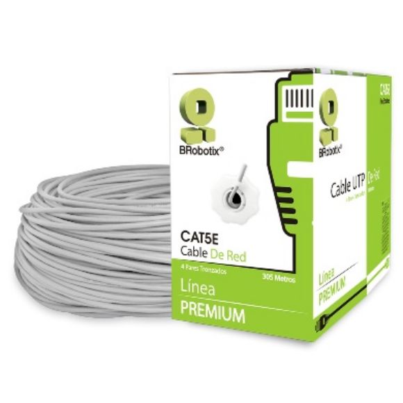 Imagen de DTC - B-ROBOTIX - BOBINA CAT5E CCA UTP 305 MTS. GRIS B-ROBOTIX 