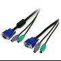 Imagen de STARTECH - CABLE KVM UNIVERSAL 2 EN 1 PS/2 HD-15 VGA DE 3M .