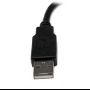 Imagen de PAQ. C/2 - STARTECH - CABLE EXTENSOR USB 2.0 MACHO A HEMBRA DE 15CM .