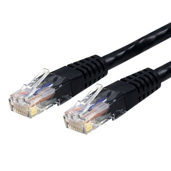 Imagen de PAQ. C/2 - STARTECH - CABLE 3M NEGRO RED GIGABIT ETL CAT6 ETHERNET RJ45 UTP MOLDEADO
