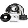 Imagen de STARTECH - SWITCH CONMUTADOR KVM DE CABLE 2 PUERTOS VGA ALIMENTACION USB