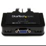 Imagen de STARTECH - SWITCH CONMUTADOR KVM DE CABLE 2 PUERTOS VGA ALIMENTACION USB