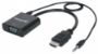 Imagen de PAQ. C/2 - MANHATTAN - CONVERTIDOR VIDEO HDMI A SVGA+AUDIO, NEGRO, BOLSA