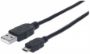 Imagen de PAQ. C/3 - MANHATTAN - CABLE USB V2.0 A-MICRO B 3.0M NEGRO