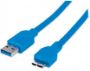 Imagen de PAQ. C/2 - MANHATTAN - CABLE USB V3.0 A-MICRO B 2.0M AZUL                                    