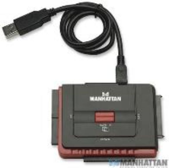 Imagen de MANHATTAN - CONVERTIDOR USB 2.0 A HDD IDE40/SATA OTB                              