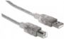 Imagen de PAQ. C/3 - MANHATTAN - CABLE USB V2.0 A-B  5.0M, PLATA                                       