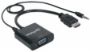 Imagen de PAQ. C/2 - MANHATTAN - CONVERTIDOR VIDEO HDMI A SVGA+AUDIO, NEGRO, BOLSA