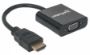 Imagen de PAQ. C/2 - MANHATTAN - CONVERTIDOR VIDEO HDMI A SVGA, NEGRO, BOLSA