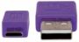 Imagen de PAQ. C/10 - MANHATTAN - CABLE USB V2.0 A-MICRO B 1.0M PLANO NEGRO/MORADO