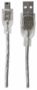 Imagen de PAQ. C/5 - MANHATTAN - CABLE USB V2.0 A-MINI B 1.8M PLATA                                    