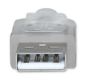 Imagen de PAQ. C/3 - MANHATTAN - CABLE USB V2.0 A-B  4.5M, PLATA                                       