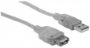 Imagen de PAQ. C/3 - MANHATTAN - CABLE USB V2.0 EXT. 3.0M PLATA                                        