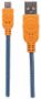 Imagen de PAQ. C/10 - MANHATTAN - CABLE USB V2.0 A-MICRO B 1.0M  AZUL/NARANJA