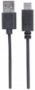 Imagen de PAQ. C/3 - MANHATTAN - CABLE USB TIPO-C, CM-AM 1.0M NEGRO
