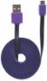 Imagen de PAQ. C/10 - MANHATTAN - CABLE USB V2.0 A-MICRO B 1.0M PLANO NEGRO/MORADO