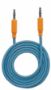Imagen de PAQ. C/10 - MANHATTAN - CABLE STEREO M-M (IPOD A STEREO) 1.0M TEXTIL AZUL/NARANJA