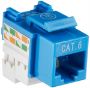 Imagen de PAQ. C/5 - INTELLINET - JACK CAT 6  DE IMPACTO (KEYSTONE) AZUL                                