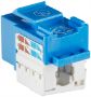Imagen de PAQ. C/5 - INTELLINET - JACK CAT 6  DE IMPACTO (KEYSTONE) AZUL                                