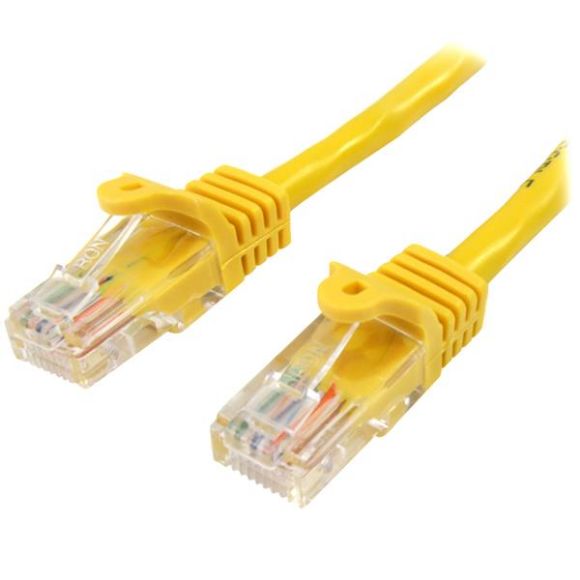Imagen de PAQ. C/2 - STARTECH - CABLE DE RED 5M AMARILLO CAT5E ETHERNET SIN ENGANCHE