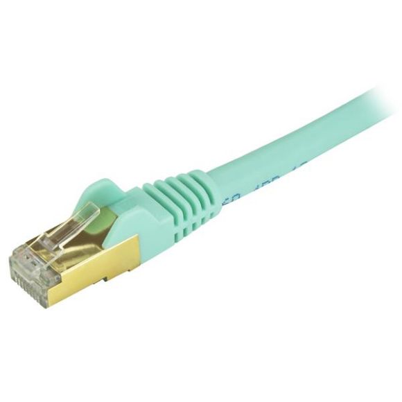Imagen de STARTECH - CABLE DE RED ETHERNET CAT6A BL LINDADO DE 1.5M AGUAMARINA