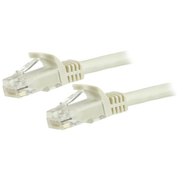 Imagen de PAQ. C/3 - STARTECH - CABLE RED DE 30CM BLANCO CAT6 ETHERNET GIGABIT SIN ENGANCHES