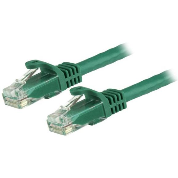 Imagen de PAQ. C/3 - STARTECH - CABLE RED DE 30CM VERDE CAT6 E ETHERNET GIGABIT SIN ENGANCHES