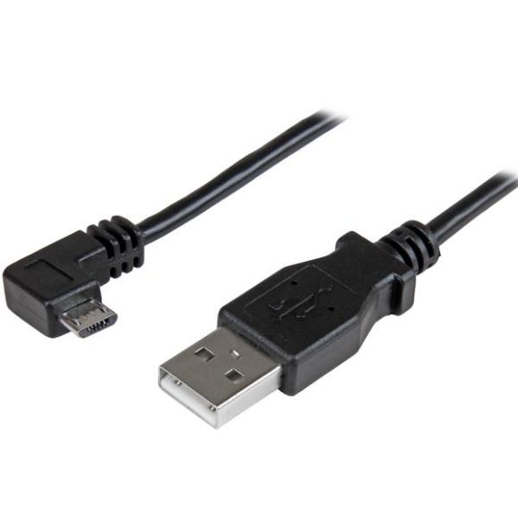 Imagen de PAQ. C/2 - STARTECH - CABLE DE 1M MICRO USB CONECTOR ACODADO A LA DERECHA