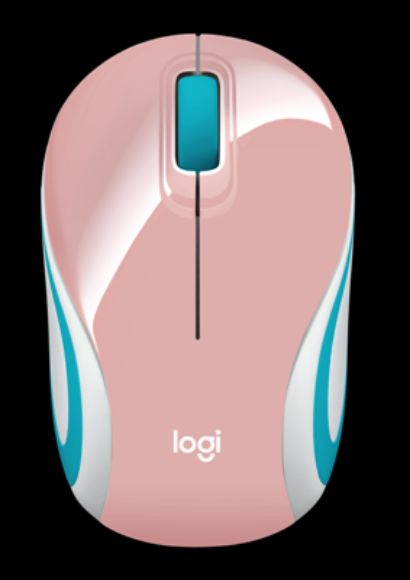 LOGITECH - LOGITECH WIRELESS MINI MOUSE M187 - BLOSSOM