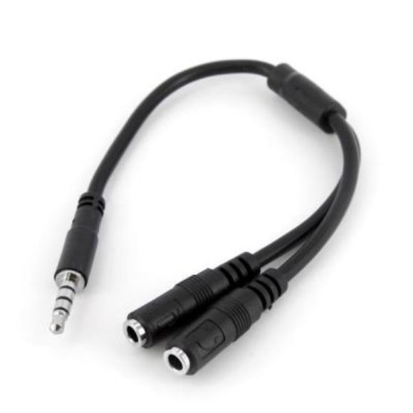 Imagen de PAQ. C/10 - STARTECH - CABLE ADAPTADOR DIVISOR DIADEMA MACHO A HEMBRA
