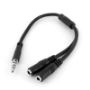 Imagen de PAQ. C/10 - STARTECH - CABLE ADAPTADOR DIVISOR DIADEMA MACHO A HEMBRA
