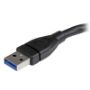 Imagen de PAQ. C/2 - STARTECH - CABLE DE 15CM EXTENSOR USB 3.0 USB SUPERSPEED NEGRO