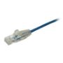 Imagen de PAQ. C/3 - STARTECH - CABLE 30CM RED ETHERNET CAT6 SIN ENGANCHES SNAGLESS AZUL