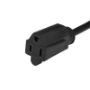Imagen de PAQ. C/2 - STARTECH - CABLE 0.45M DE EXTENSION PLANO NEMA 5-15P A NEMA 5-15R