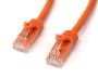 Imagen de PAQ. C/3 - STARTECH - CABLE 1M NARANJA RED GIGABIT CAT6 ETHERNET RJ45 SNAGLESS