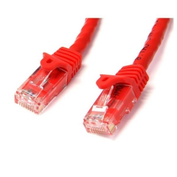 Imagen de PAQ. C/3 - STARTECH - CABLE 1M ROJO DE RED GIGABIT CAT6 ETHERNET RJ45 SNAGLESS