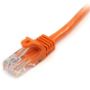 Imagen de PAQ. C/3 - STARTECH - CABLE 1M NARANJA RED 100MBPS CAT5E ETHERNET RJ45 SNAGLESS
