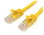 Imagen de PAQ. C/10 - STARTECH - CABLE 1M AMARILLO RED 100MBPS CAT5E ETHERNET RJ45 SNAGLESS