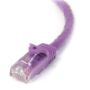 Imagen de PAQ. C/2 - STARTECH - CABLE 2M PORPURA RED GIGABIT CAT6 ETHERNET RJ45 SNAGLESS