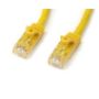 Imagen de PAQ. C/2 - STARTECH - CABLE 2M AMARILLO RED GIGABIT CAT6 ETHERNET RJ45 SNAGLESS