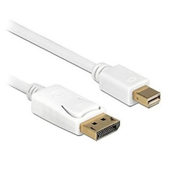 Imagen de PAQ. C/2 - DTC - B-ROBOTIX - CABLE DISPLAY PORT A MINI DISPLAY PORT, MACHO A MACHO, BLANCO, 1.8 MTS.